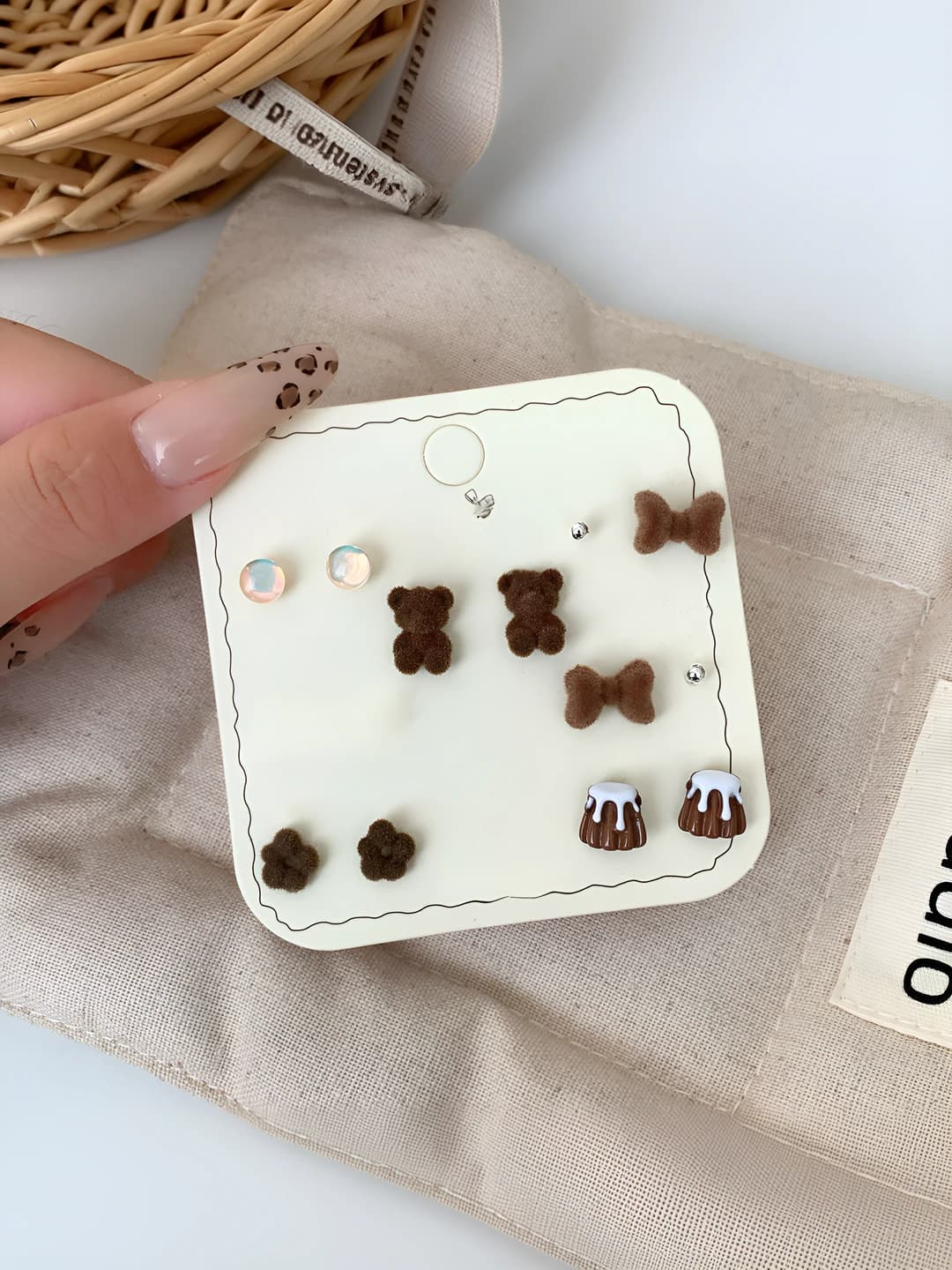 Coffee bow tie bear