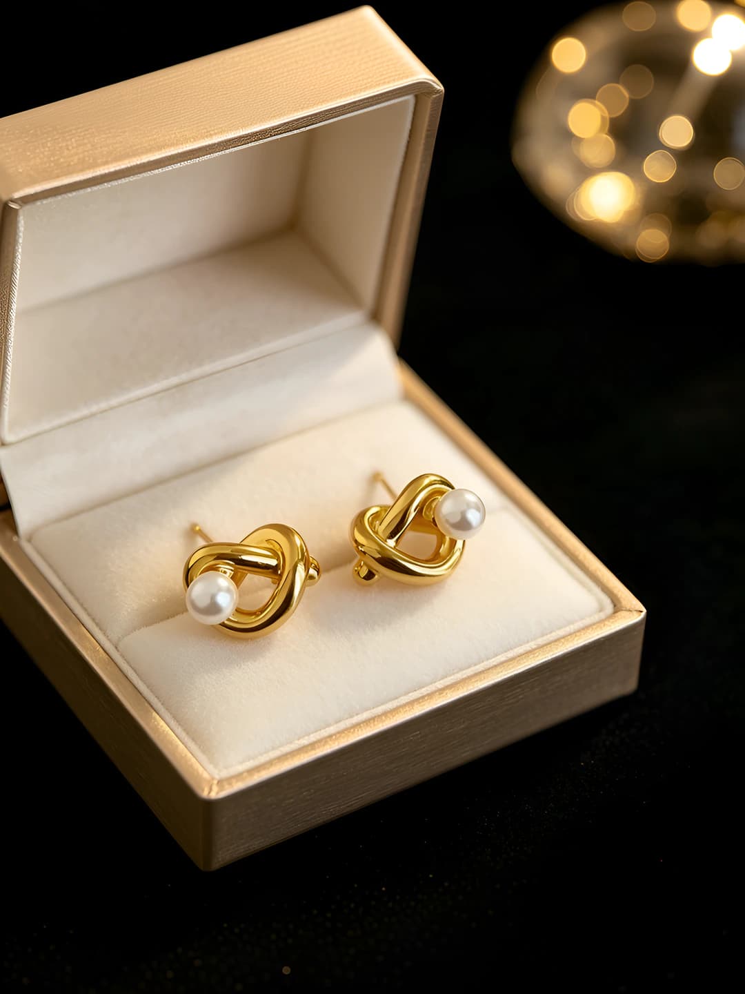 37# Gold pearl, 925 silver