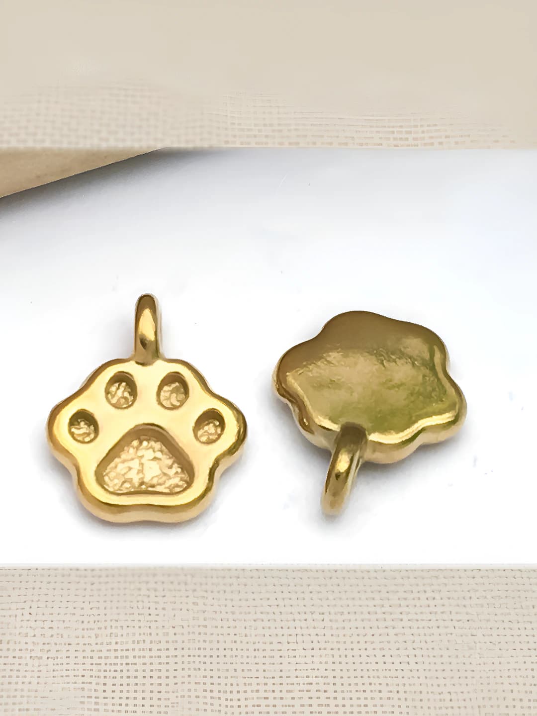 Золотой стальной кошачий коготь, 9x11.5x4mm
