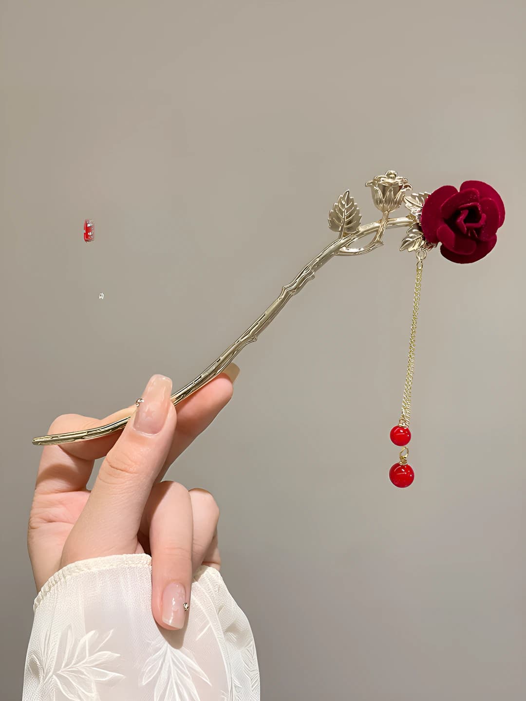 Red rose - Gold