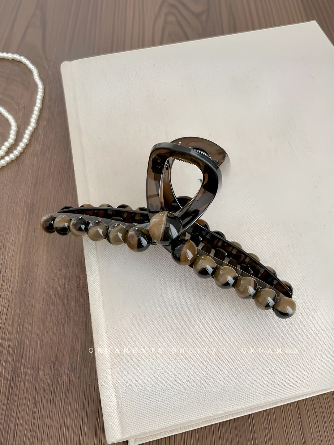 Градиентные круглые бусины, 15.1 см