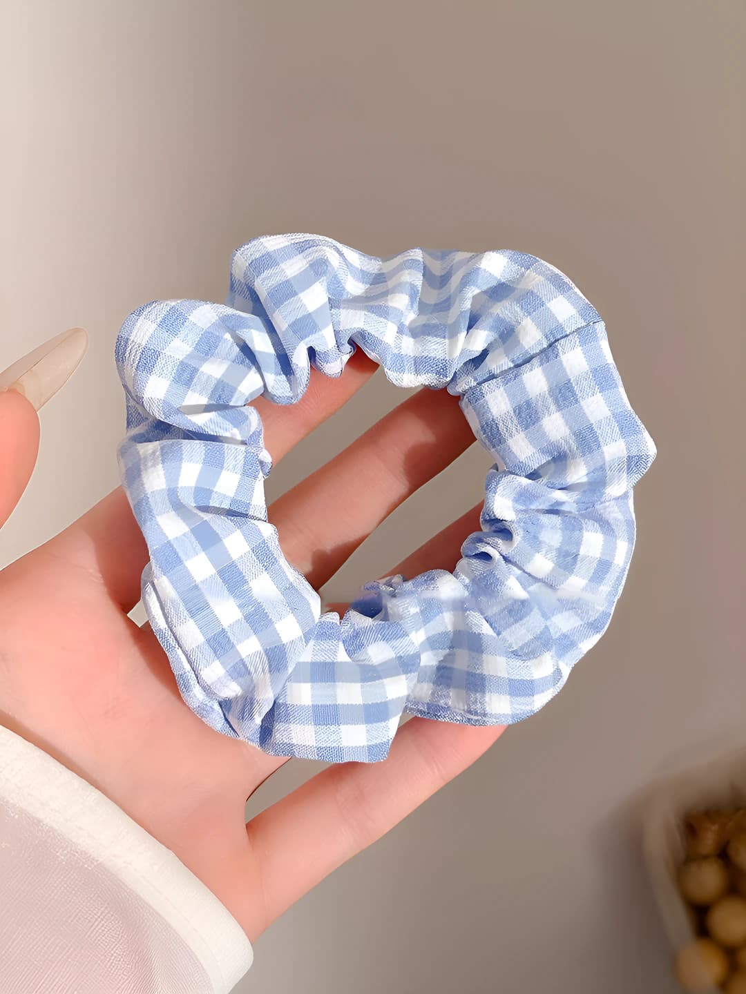 5# Голубой в клетку 9cm