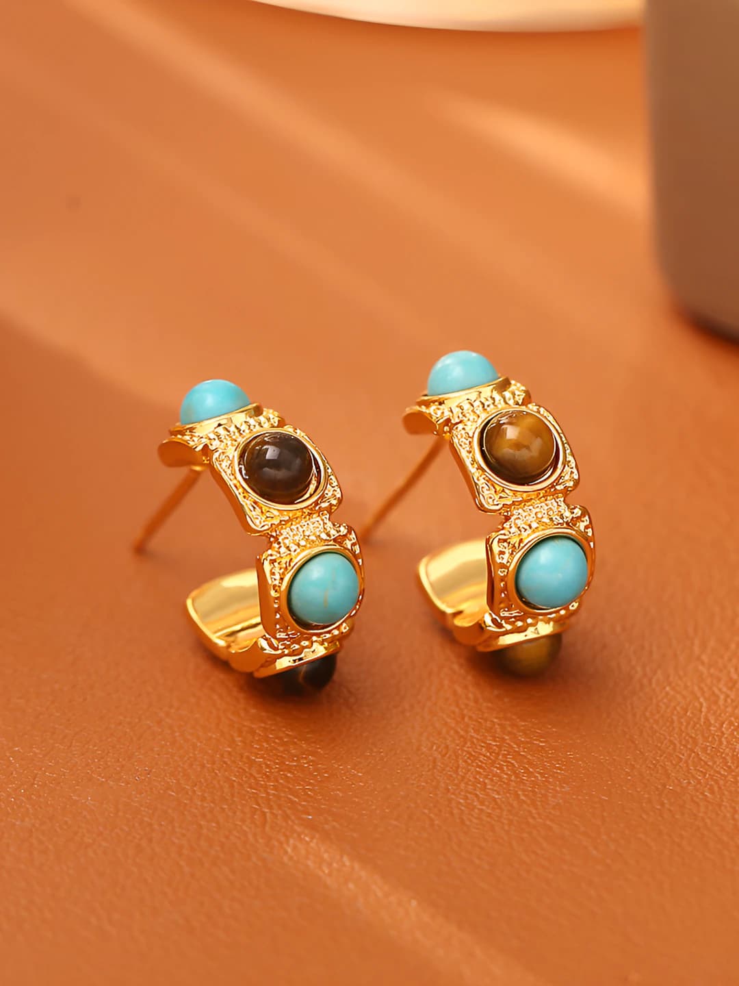 Two-tone studs (S925 silver post)