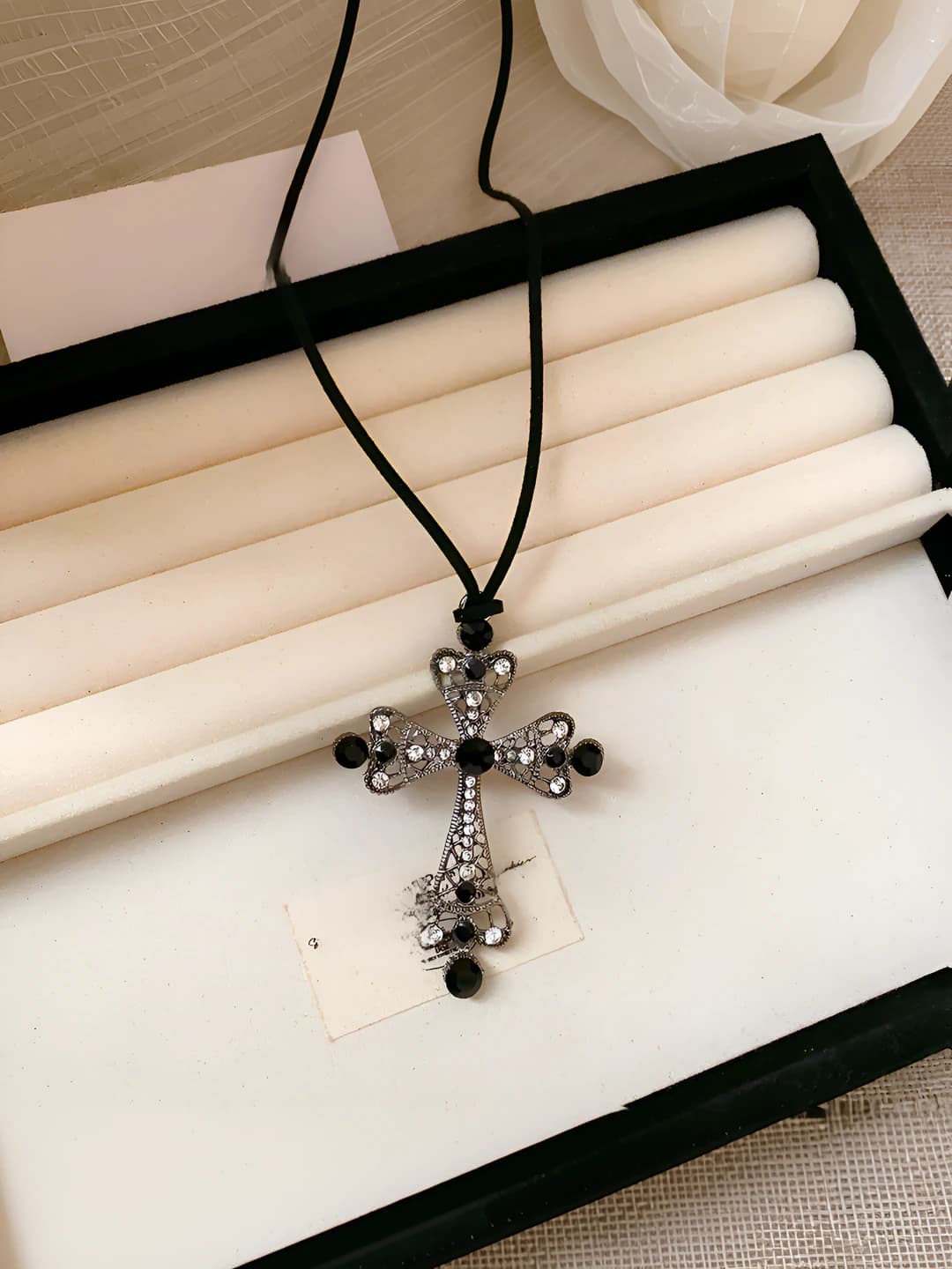 33# Necklace - Silver - Black