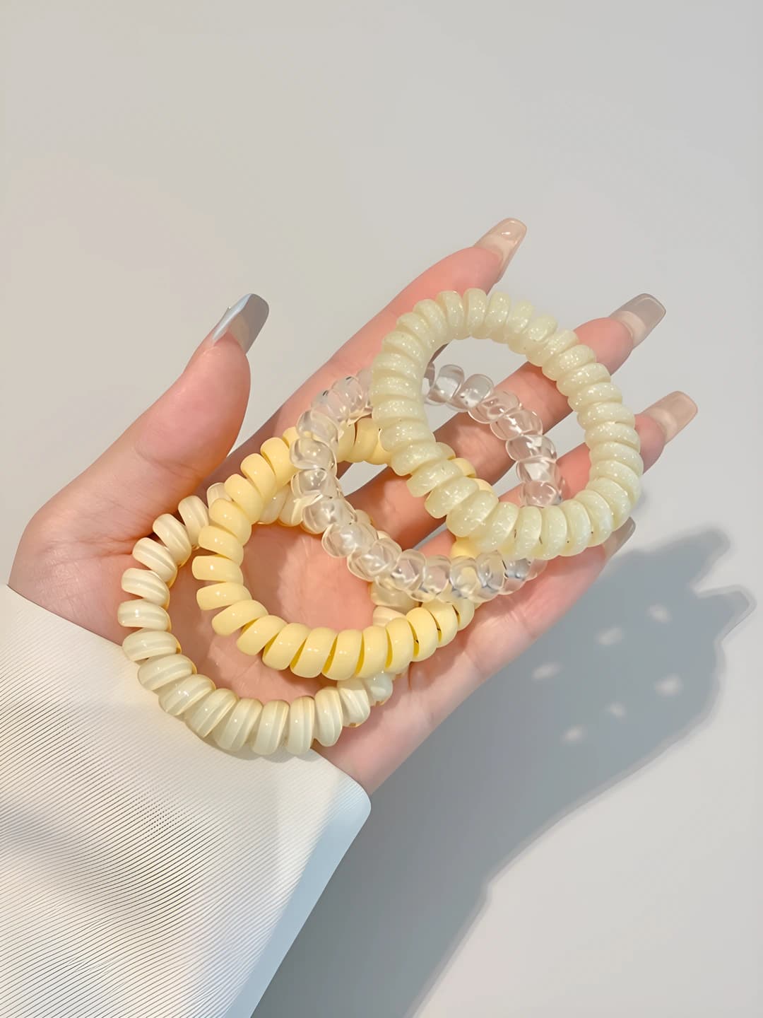 7# Light yellow clear 4 pc set opp bag