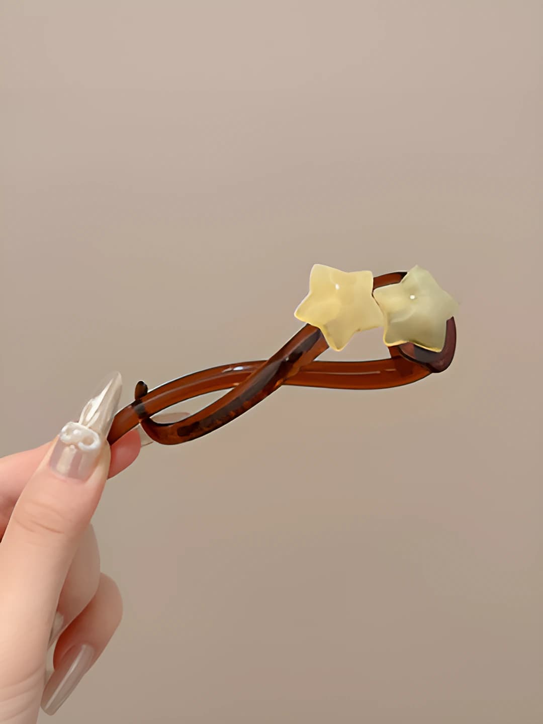 Yellow, stars, 10.5 cm