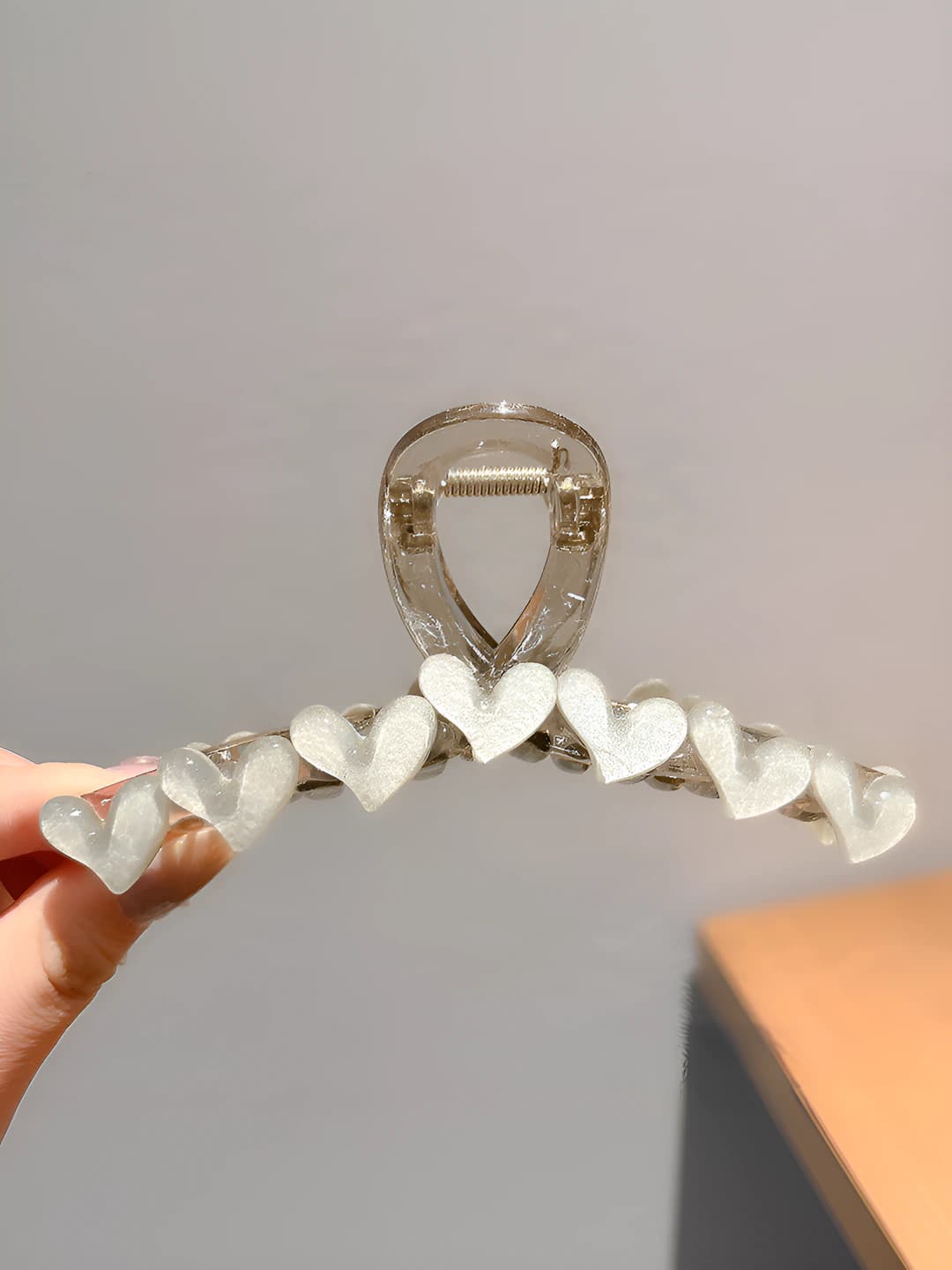 9# Grey-green heart 13 cm