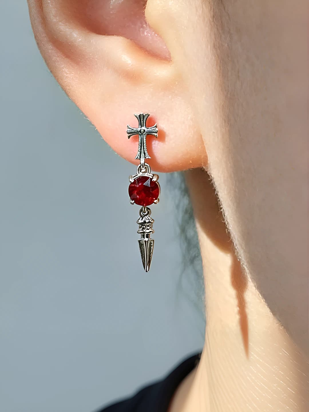Single - Scarlett red (straight post)