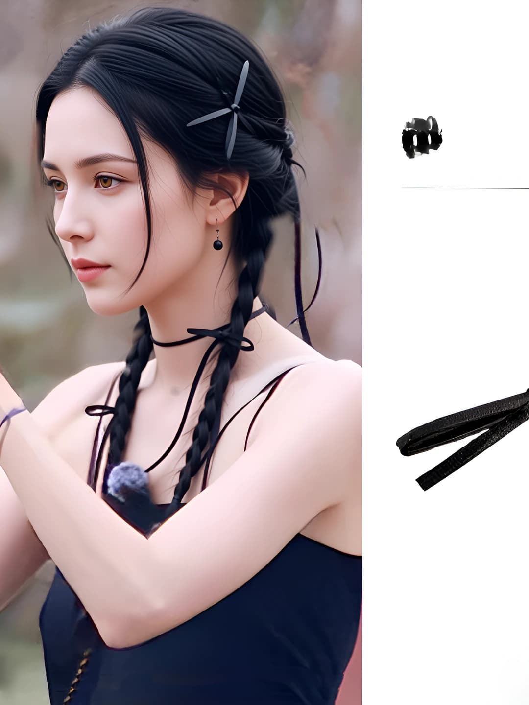 Black, ribbon
