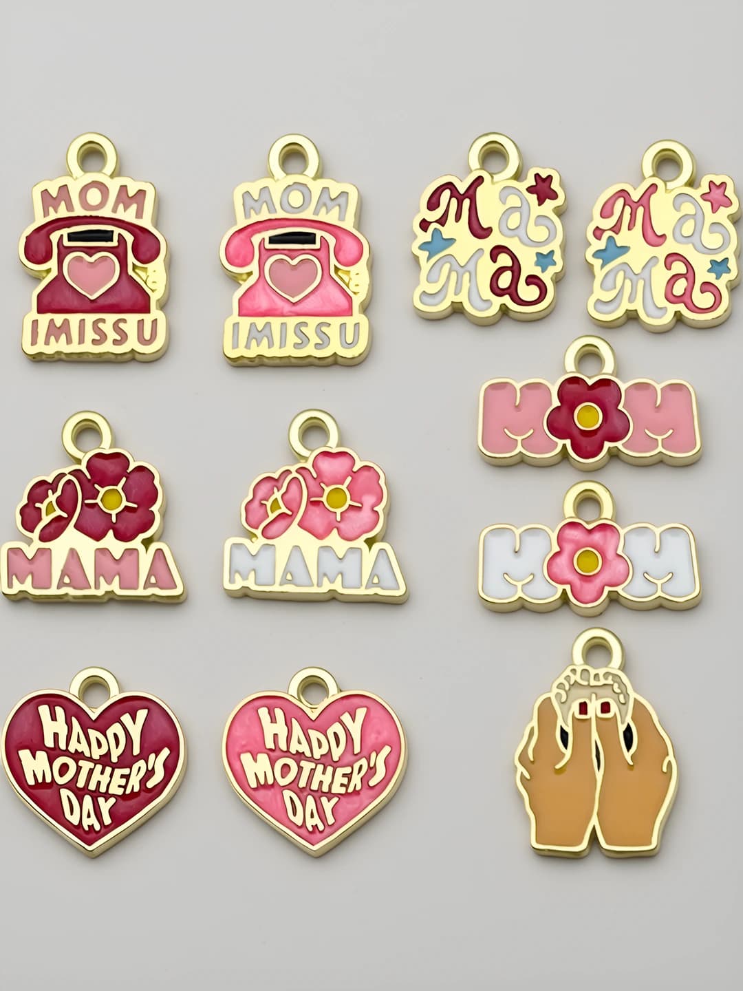 Mixed 11 pcs epoxy Mother's Day set-11 variants-13.7g