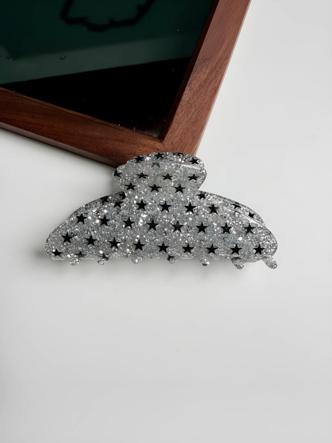 Grey — hair clip