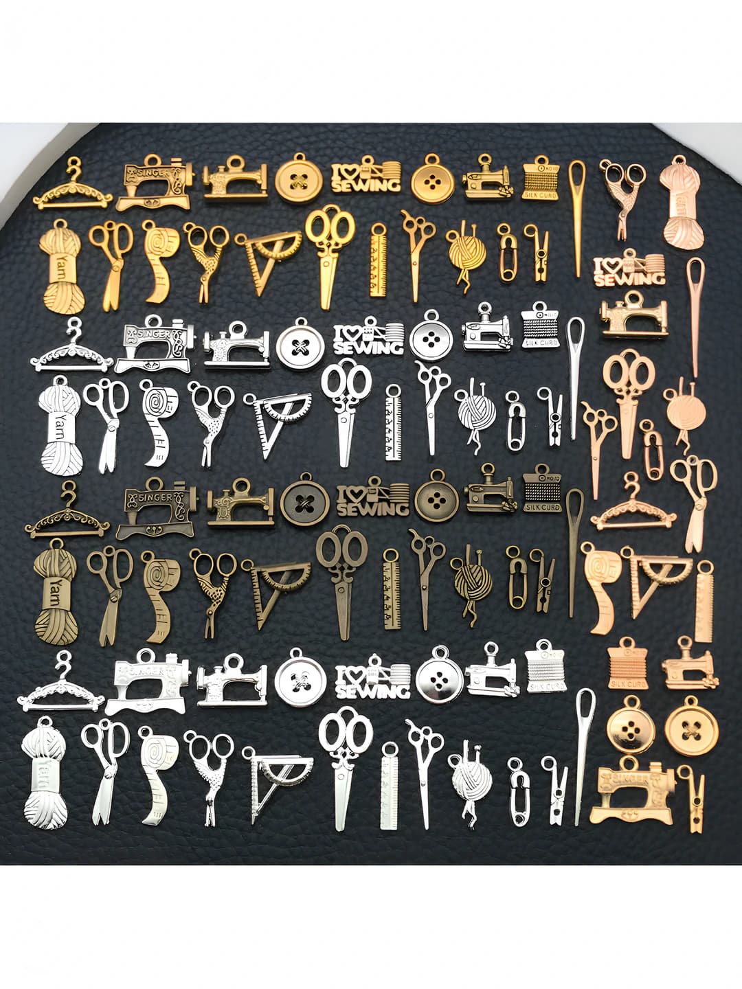 Women's retro DIY sewing machine shaped alloy charms, Buzz Lightyear IP, cartoon style pattern, for keychain, bracelet, earring and pendant