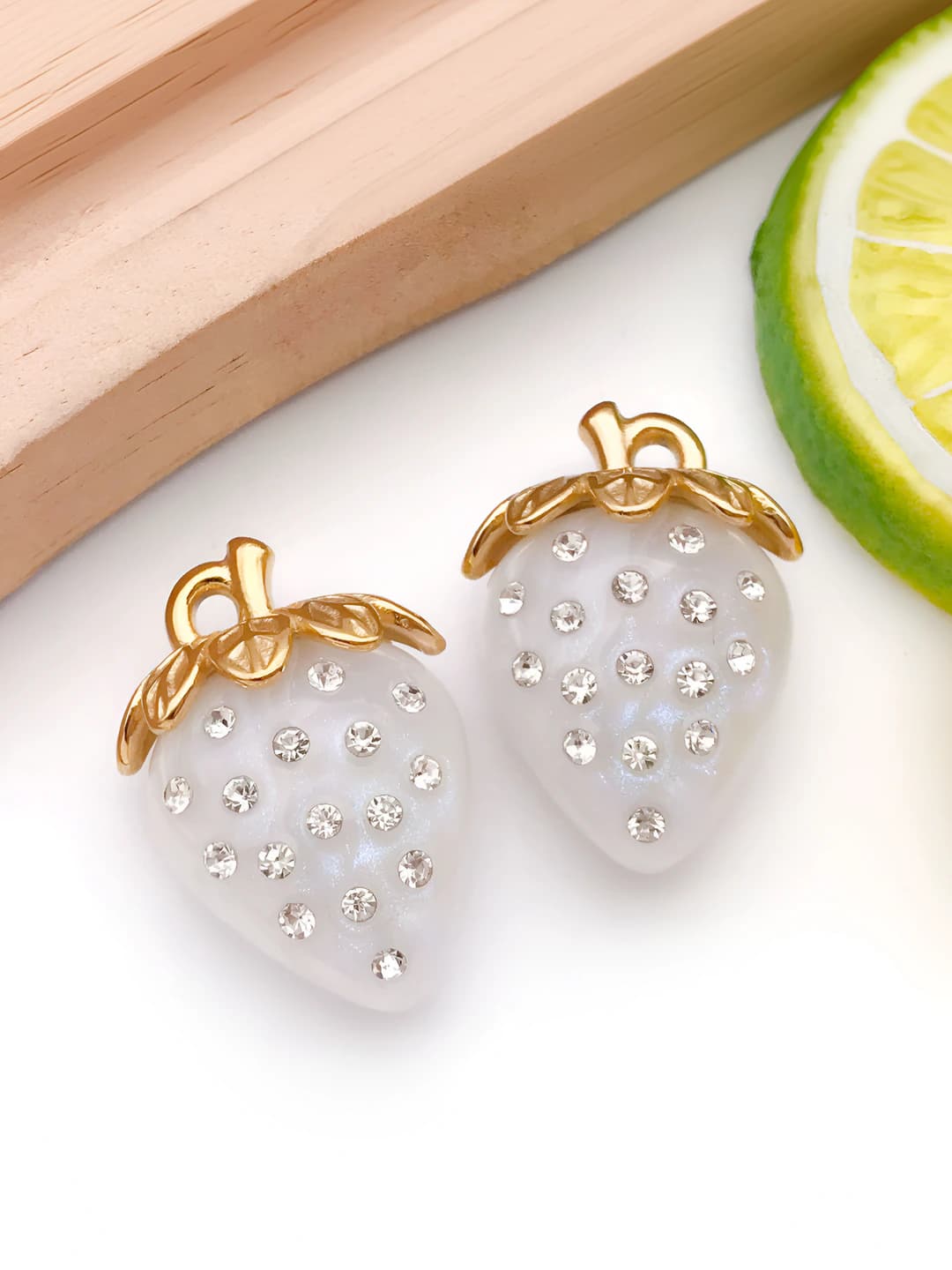 Gold white strawberry