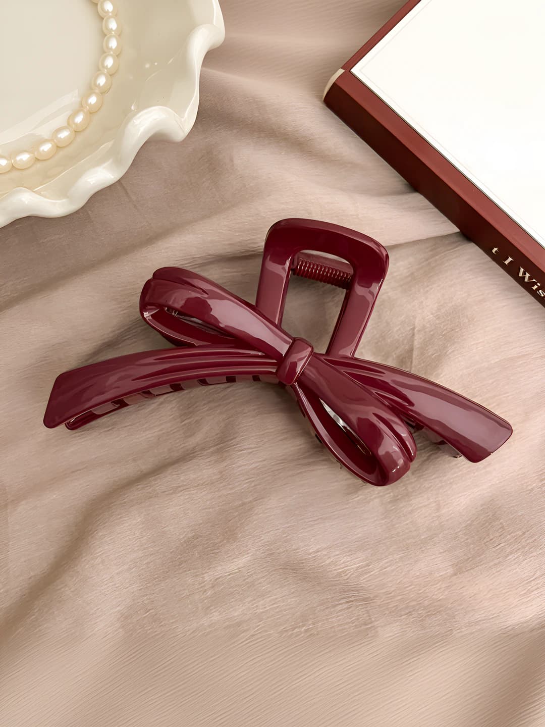 Wine red ribbon