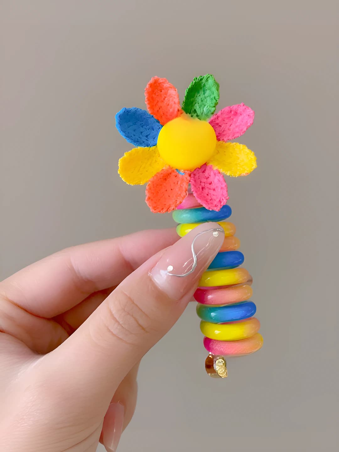 1# Sunflower curled hair cord