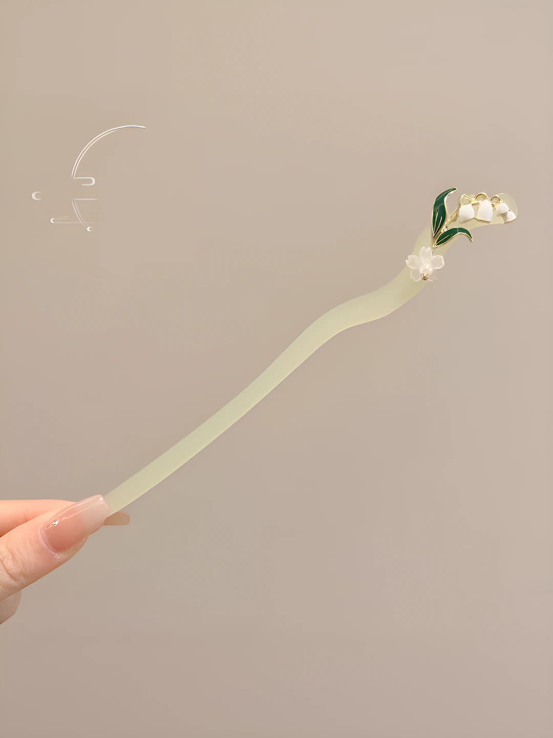 64# Green hair pin