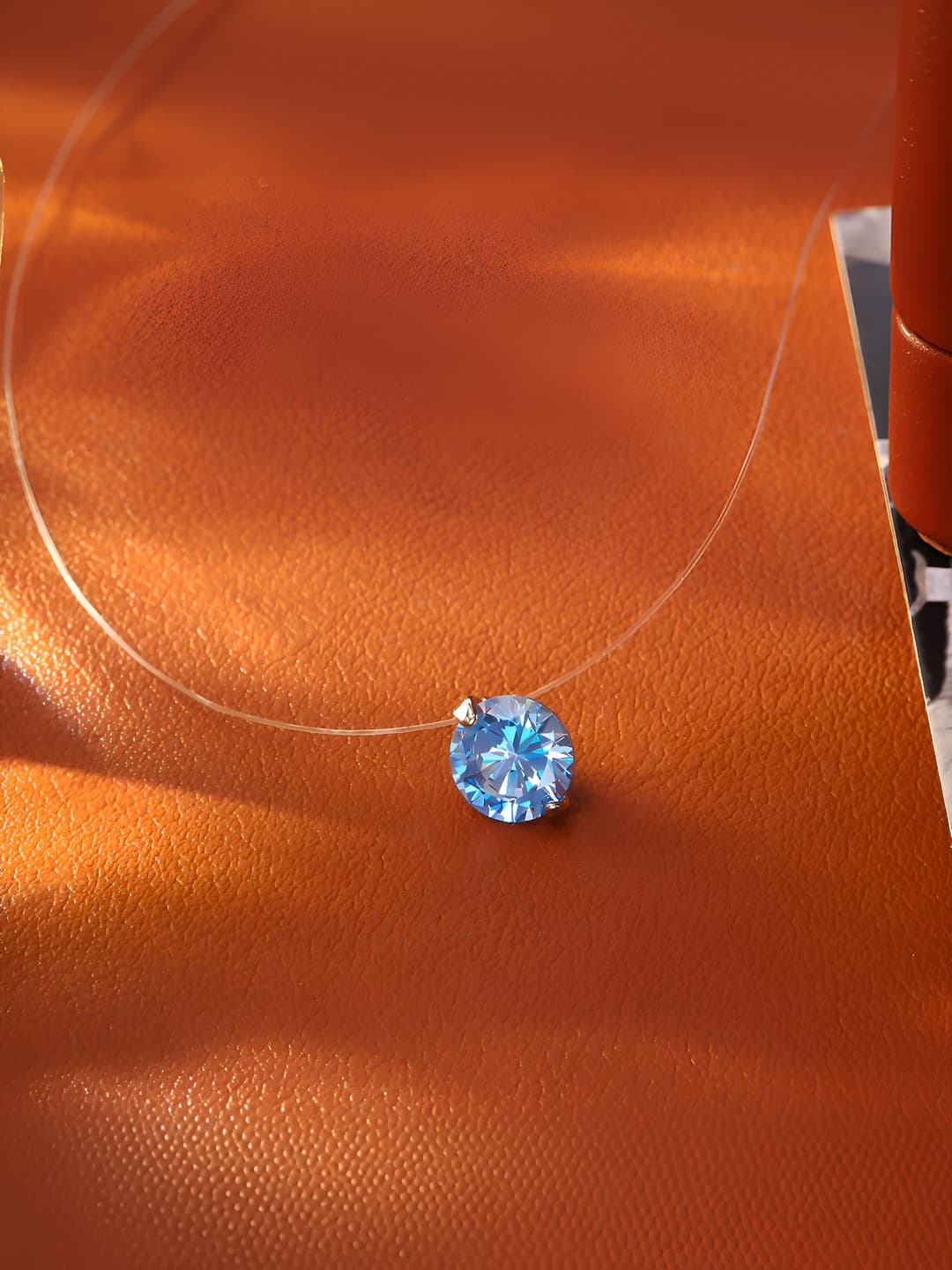 Ayollar uchun moissanite kulonli zanjir, geometrik dizayn, kundalik uslub, 41-50 sm