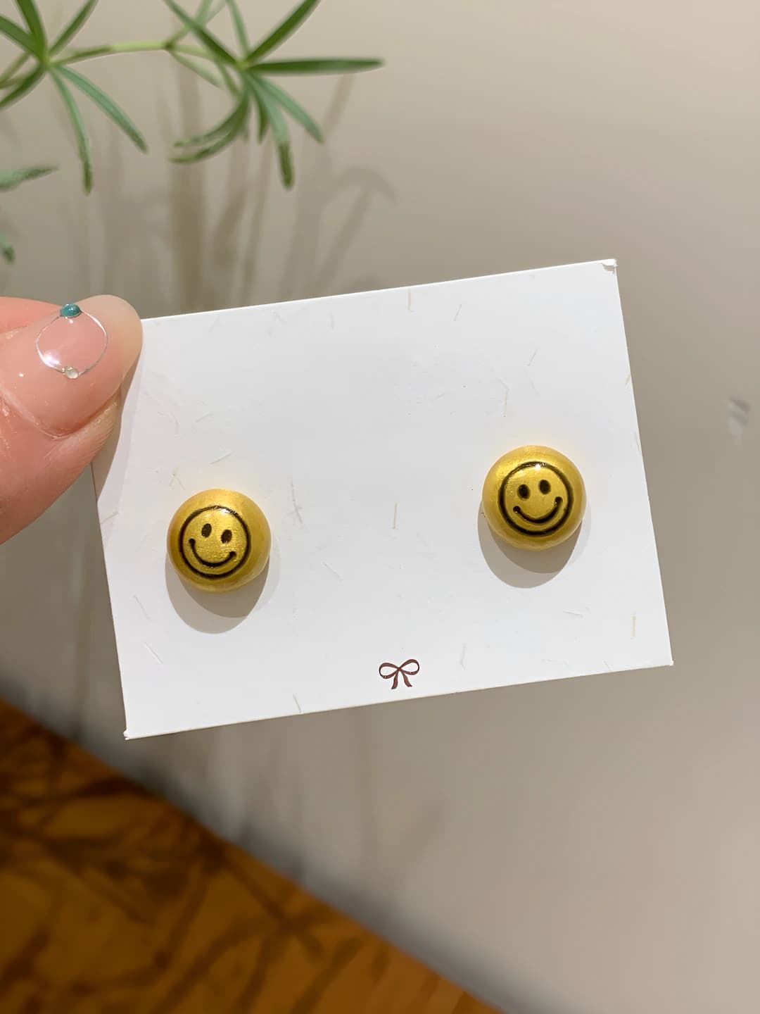 Gold square smile [Brushed]