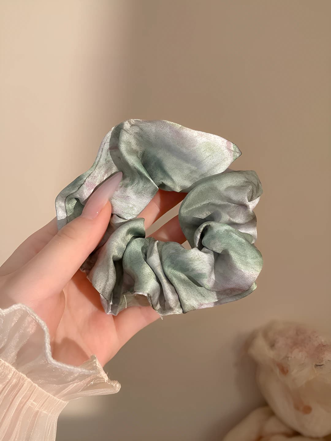 Тибийат, атлас, зелёный, 12 см