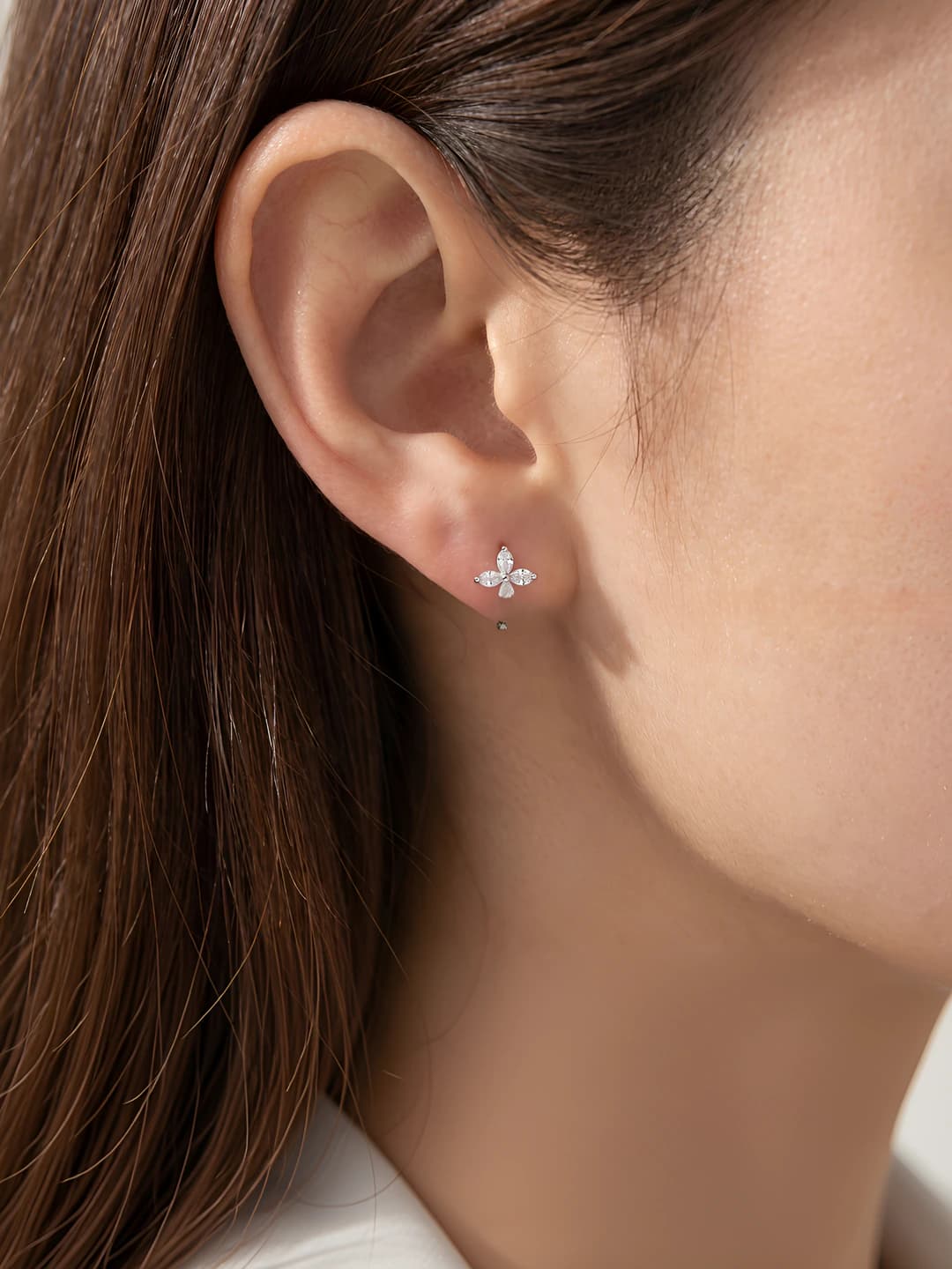 4#1 Серебряный цветочный - 4.5MM
