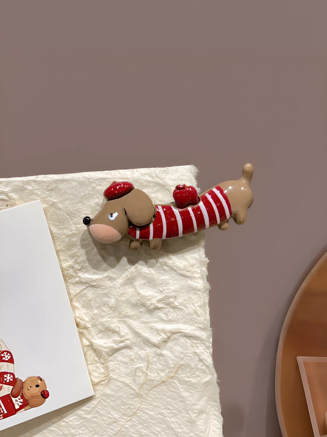 Red striped puppy