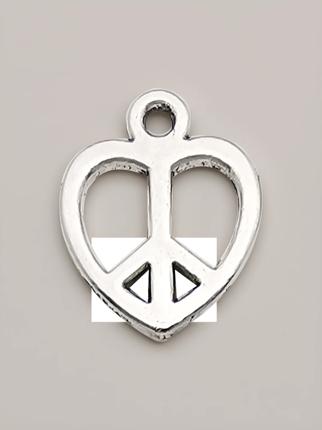 1 pc apricot heart peace 12x14mm-0.7g