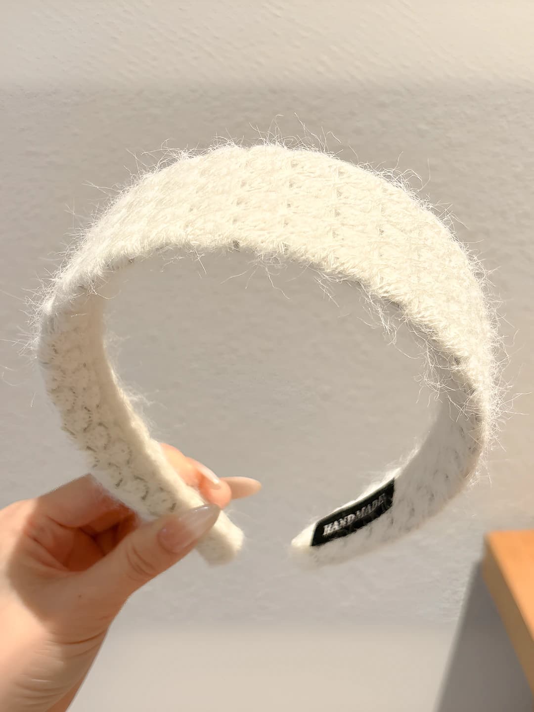 1# Off-white wide headband - width ~4.3cm