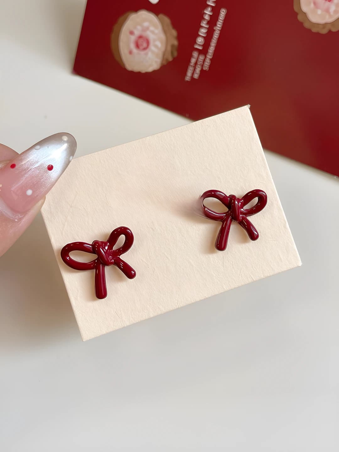 Wine Red Bow