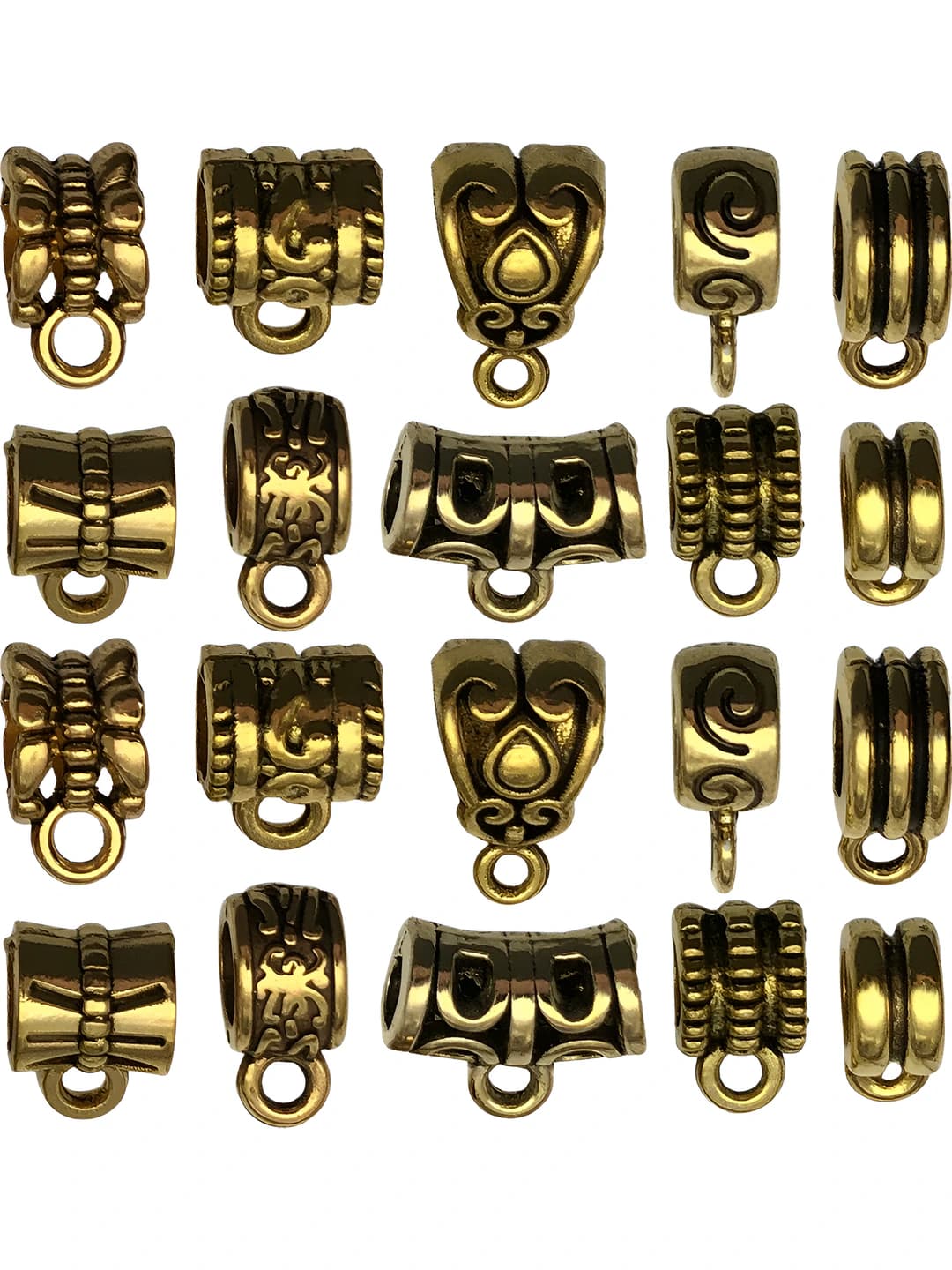 20 pcs mix antique gold connectors