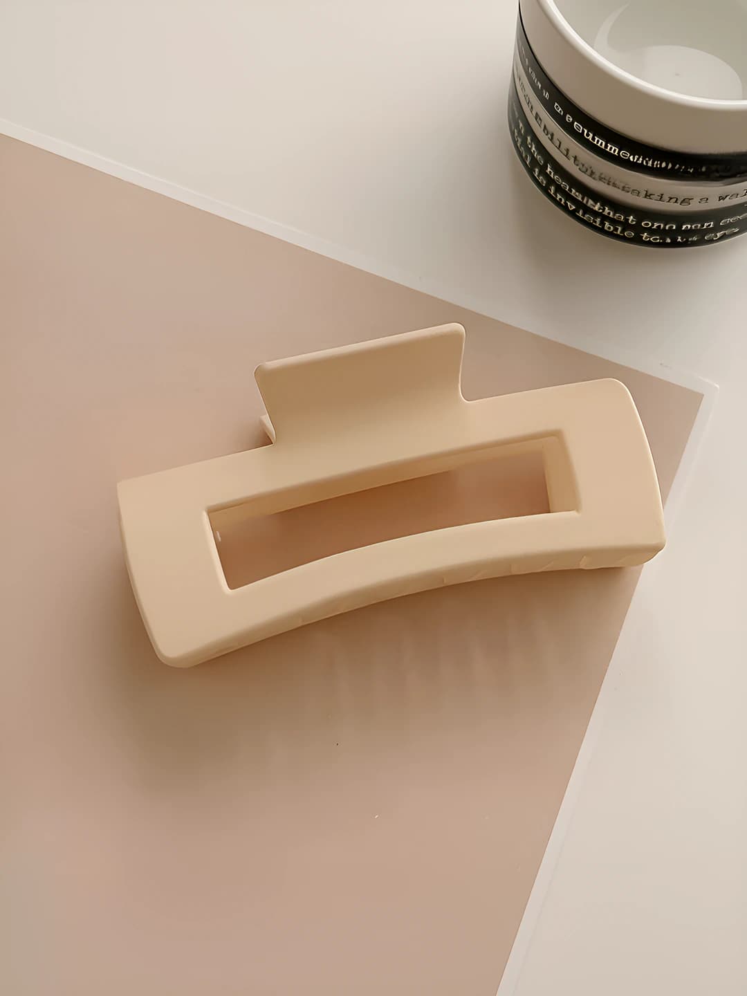 Off-white rectangle