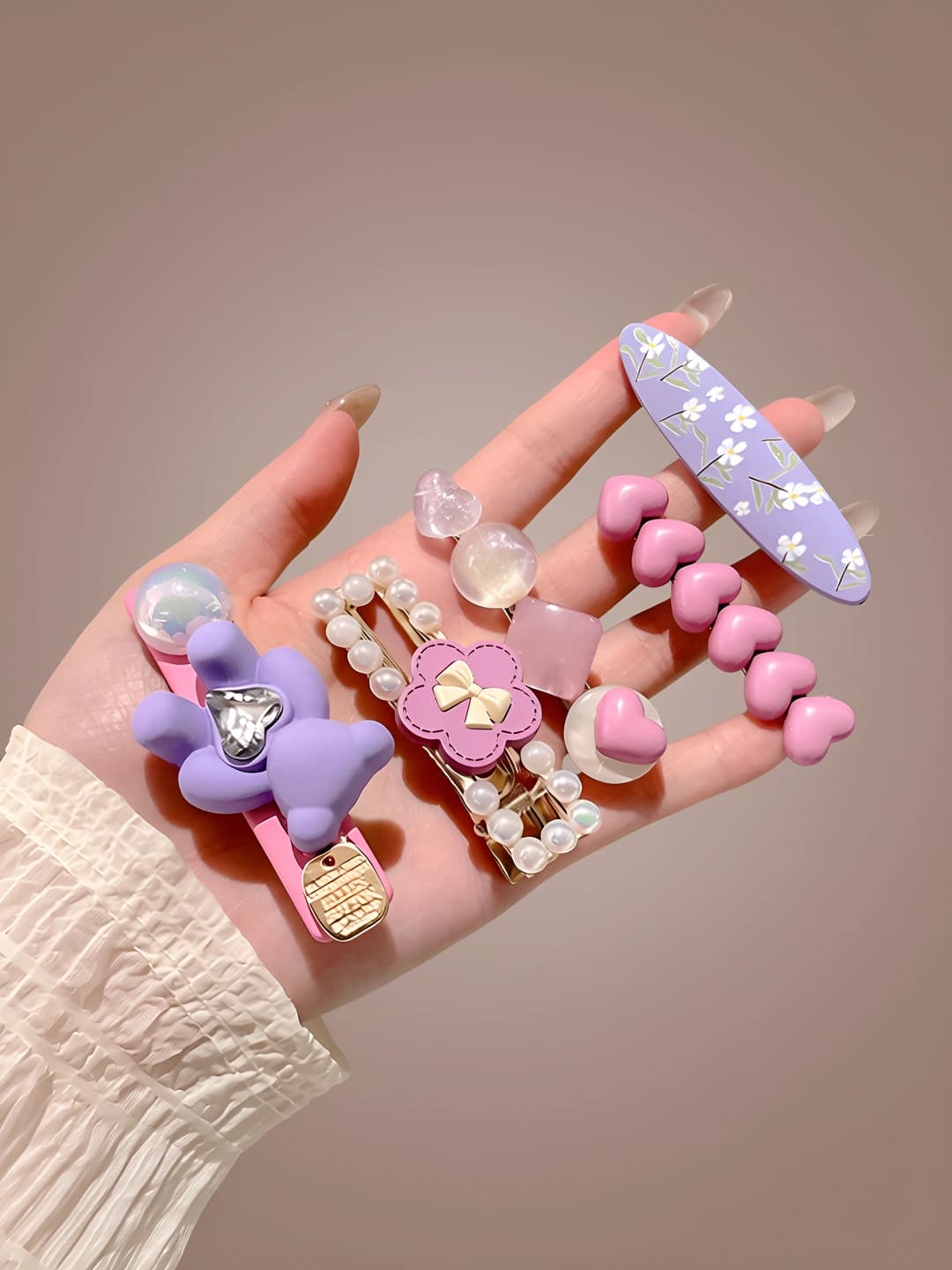 Purple small, 5 pcs