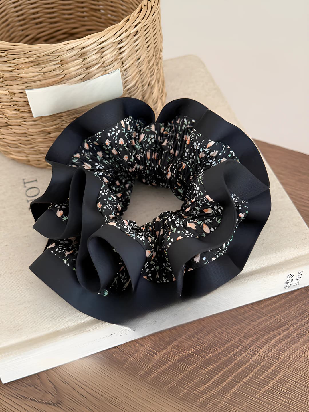 Floral hair tie