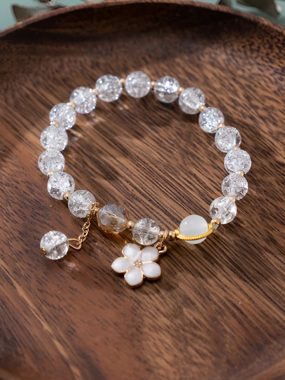 White crystal floral