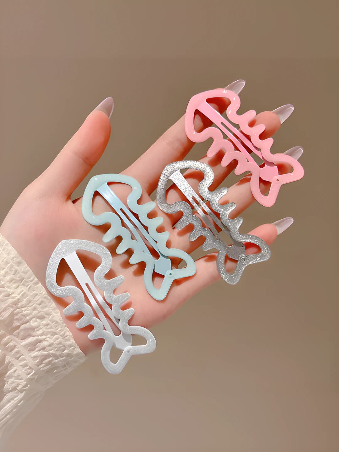 Multicolour, fishbone, 4 pcs
