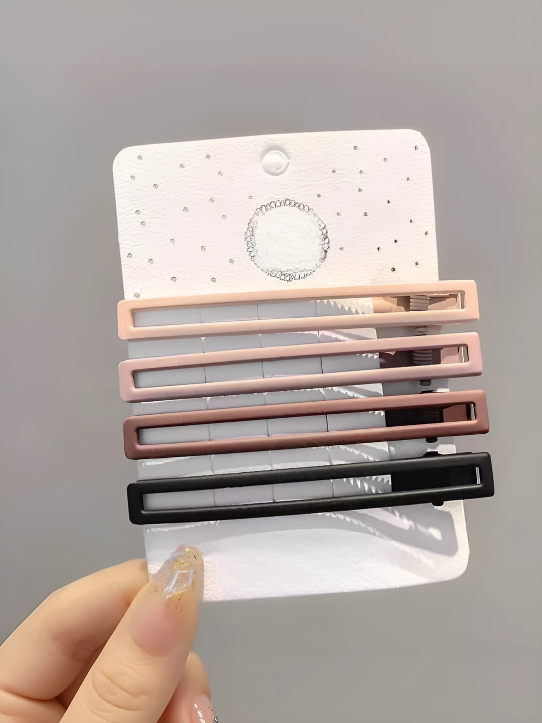 2#: Square clip, 4 pcs, 6 cm
