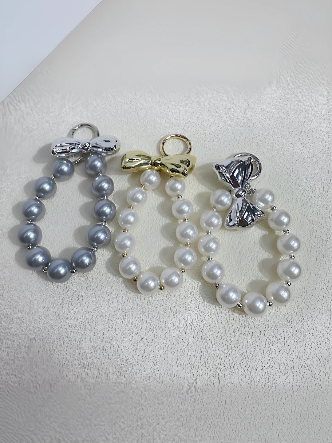 Women's Korean style acrylic mini size bow pattern charm