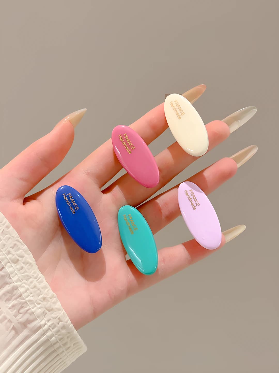 17# Multicolour ellipse, 5 pcs