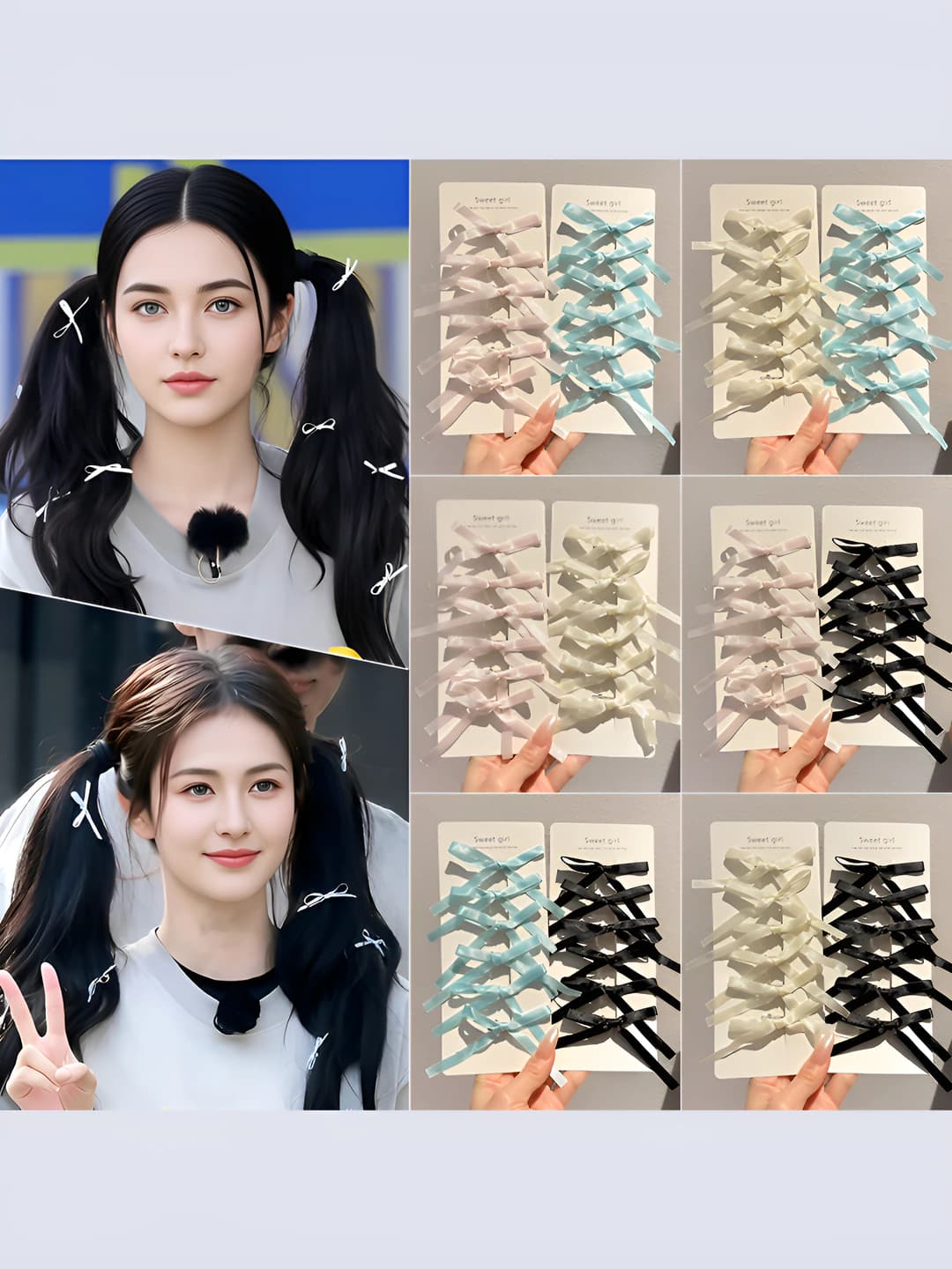 Women's hair clips and combs: plastic, painted, country style, fresh and sweet style, hair clips