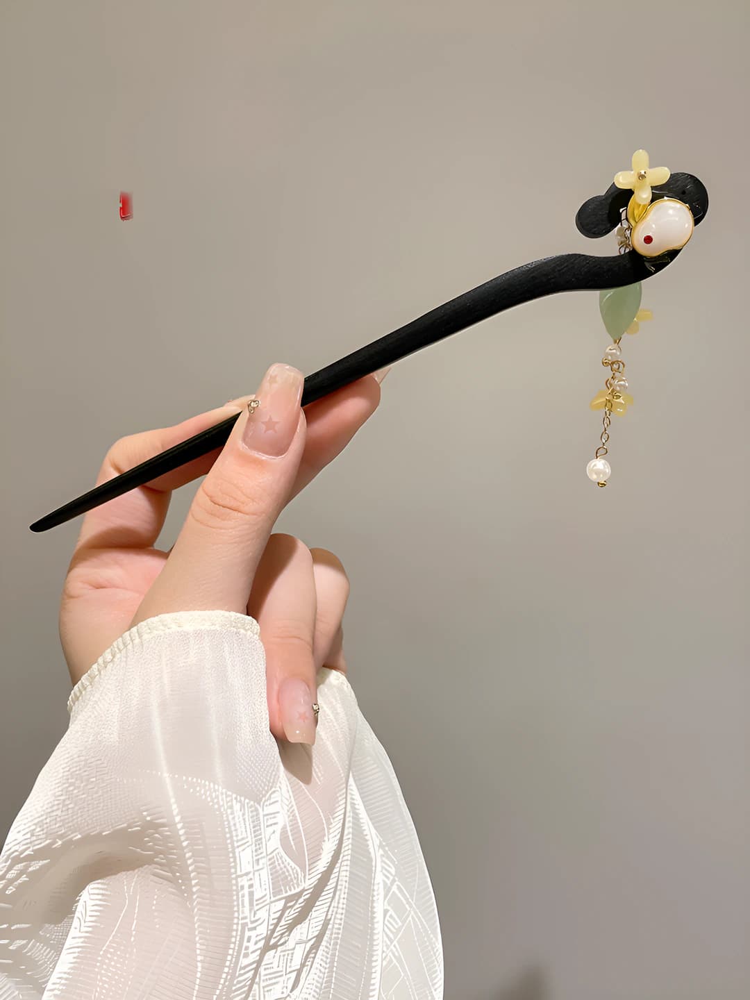 16# Jade rabbit yellow flower yellow small flowers tassel hairpin
