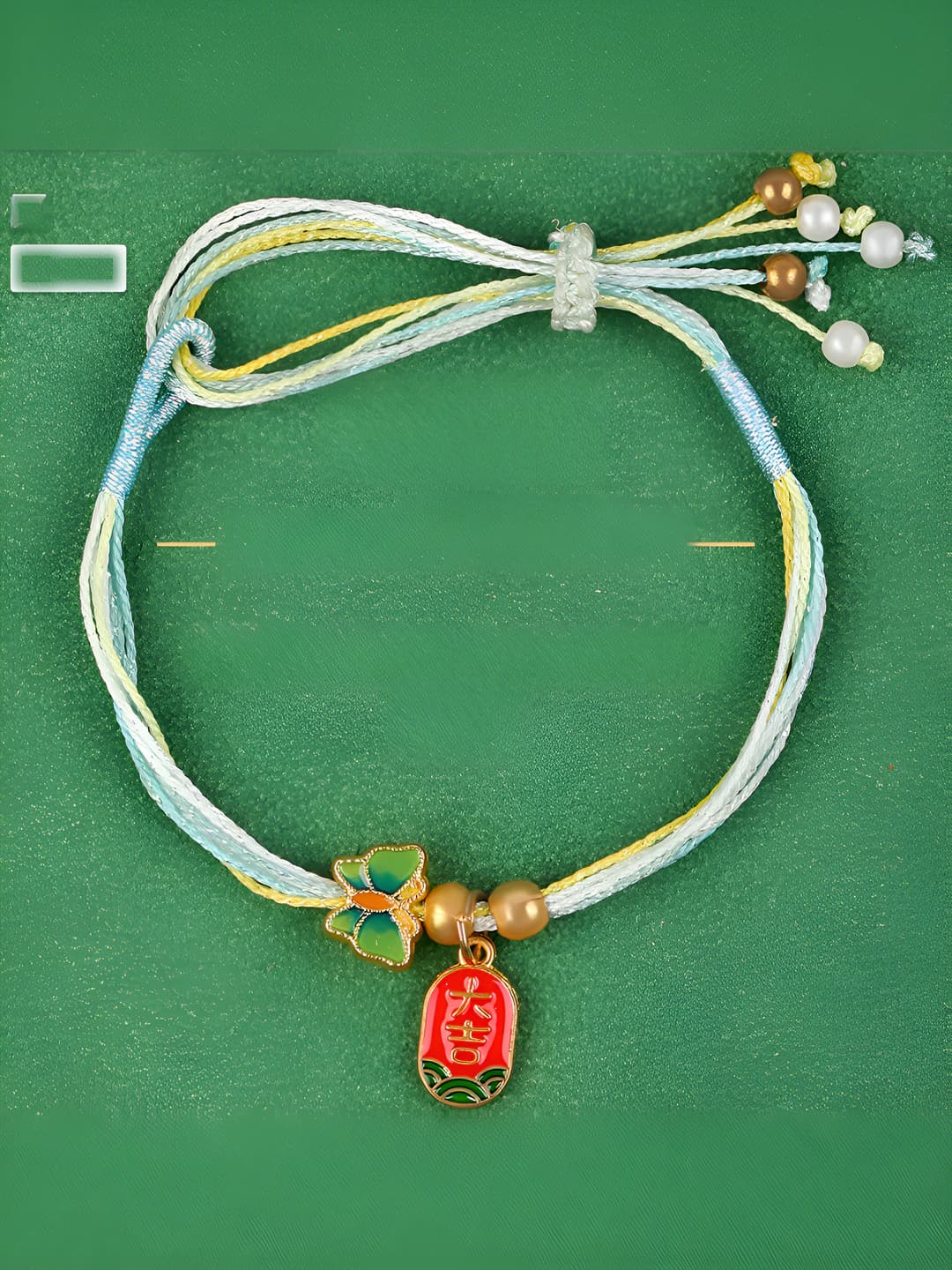SS005-5# Yashil kapalak - omadli qo'l zanjiri