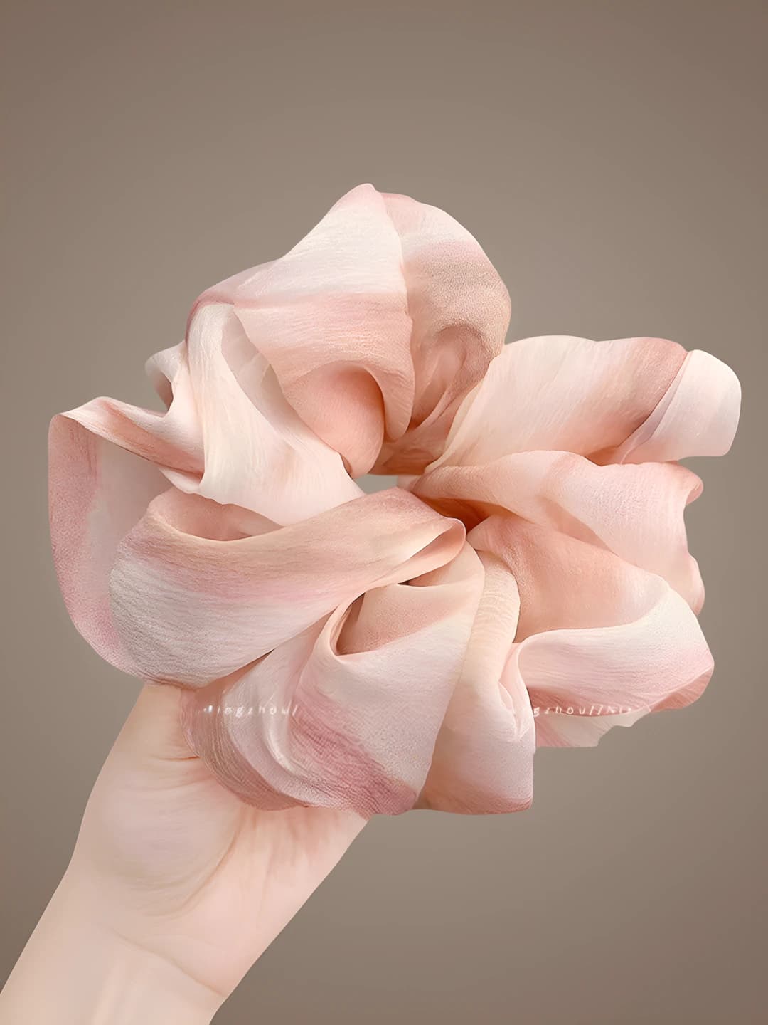 1# Pink - Watercolor hair tie ~15cm