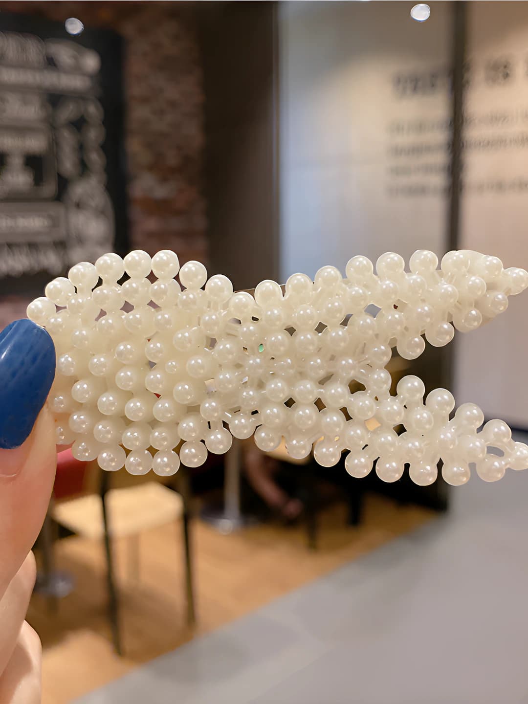 30# Large rabbit pearl clip