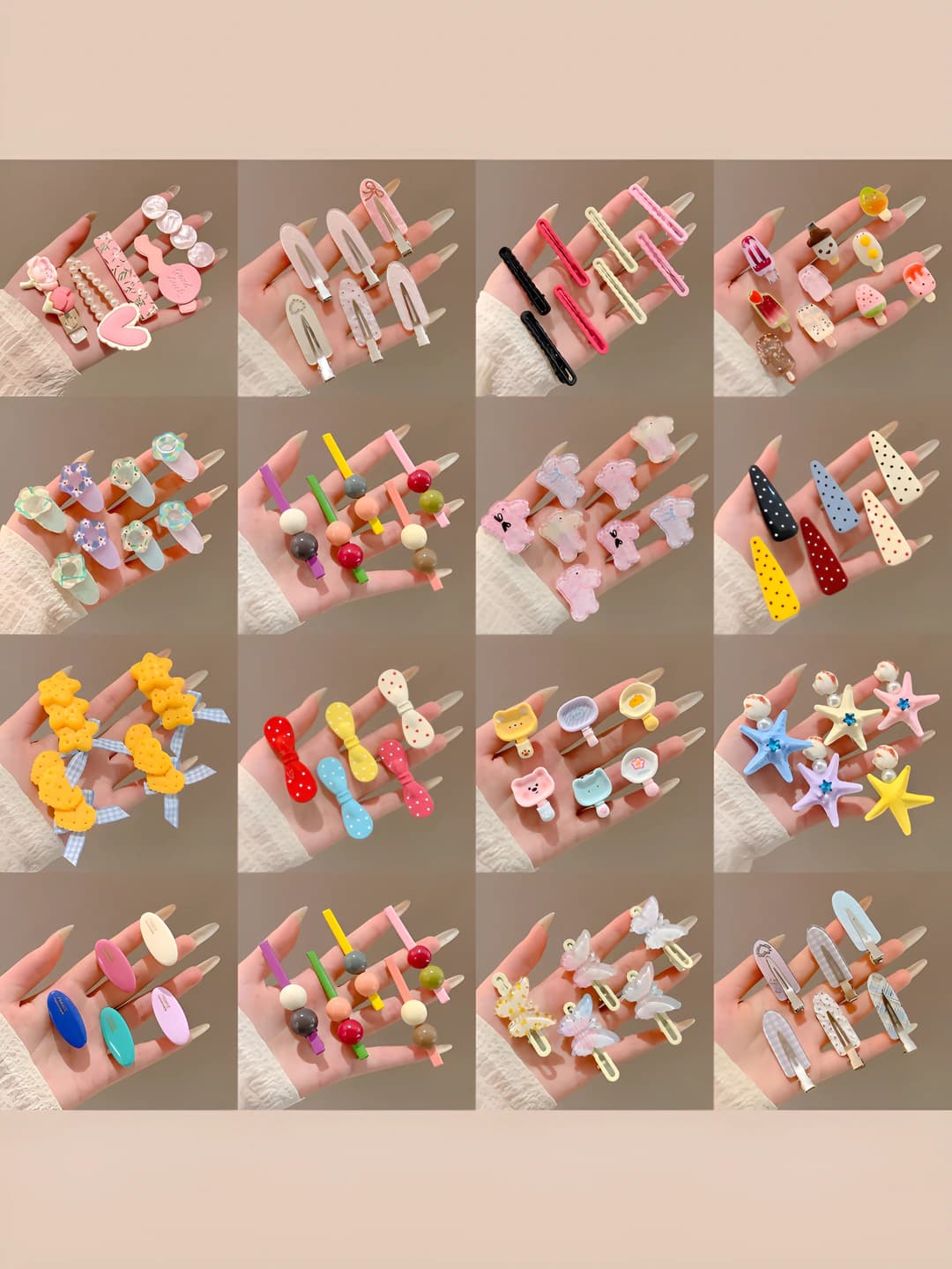 Women's seamless hair clips: side crocodile clip, elegant small clip for baby hair and bangs