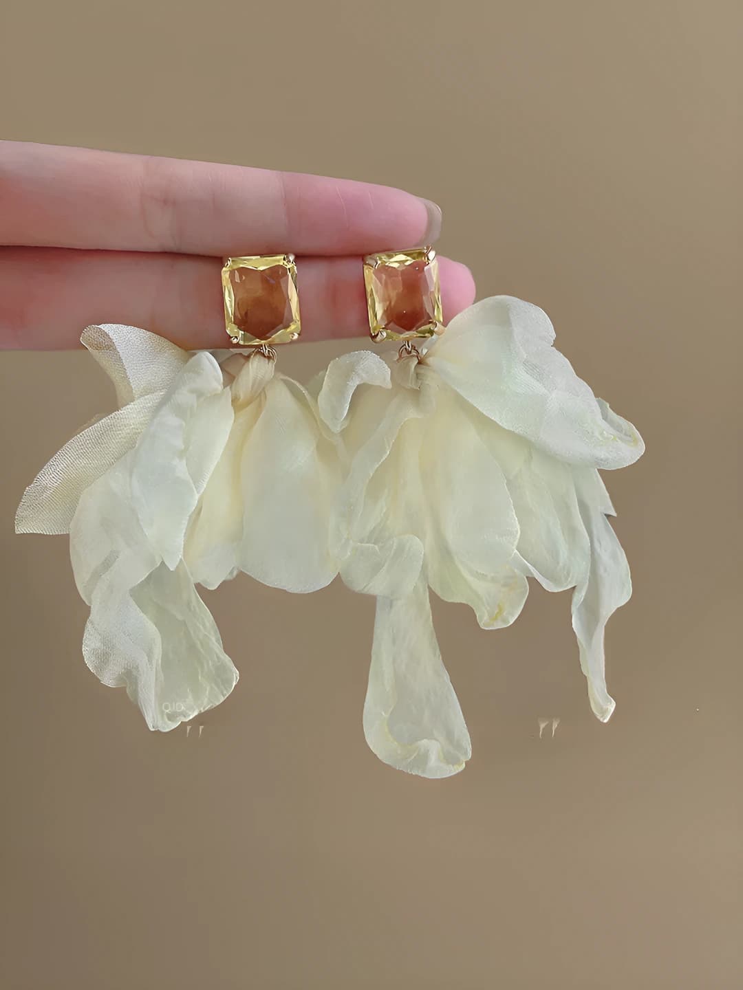 Beige chiffon
