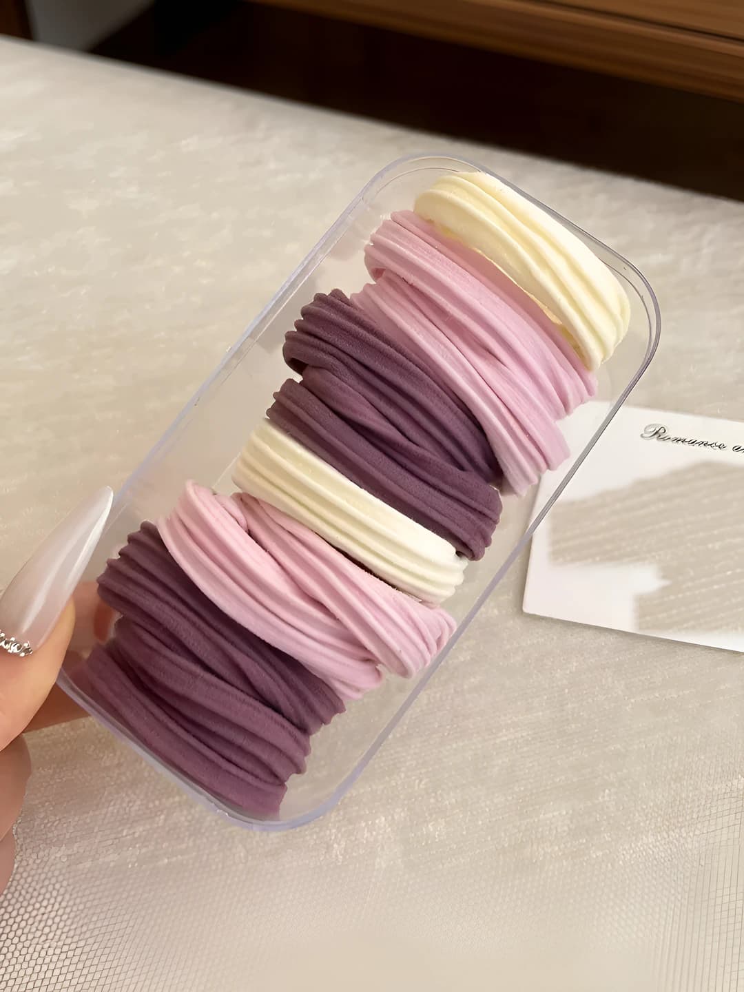 Фиолетовый, полосатый, 10 шт