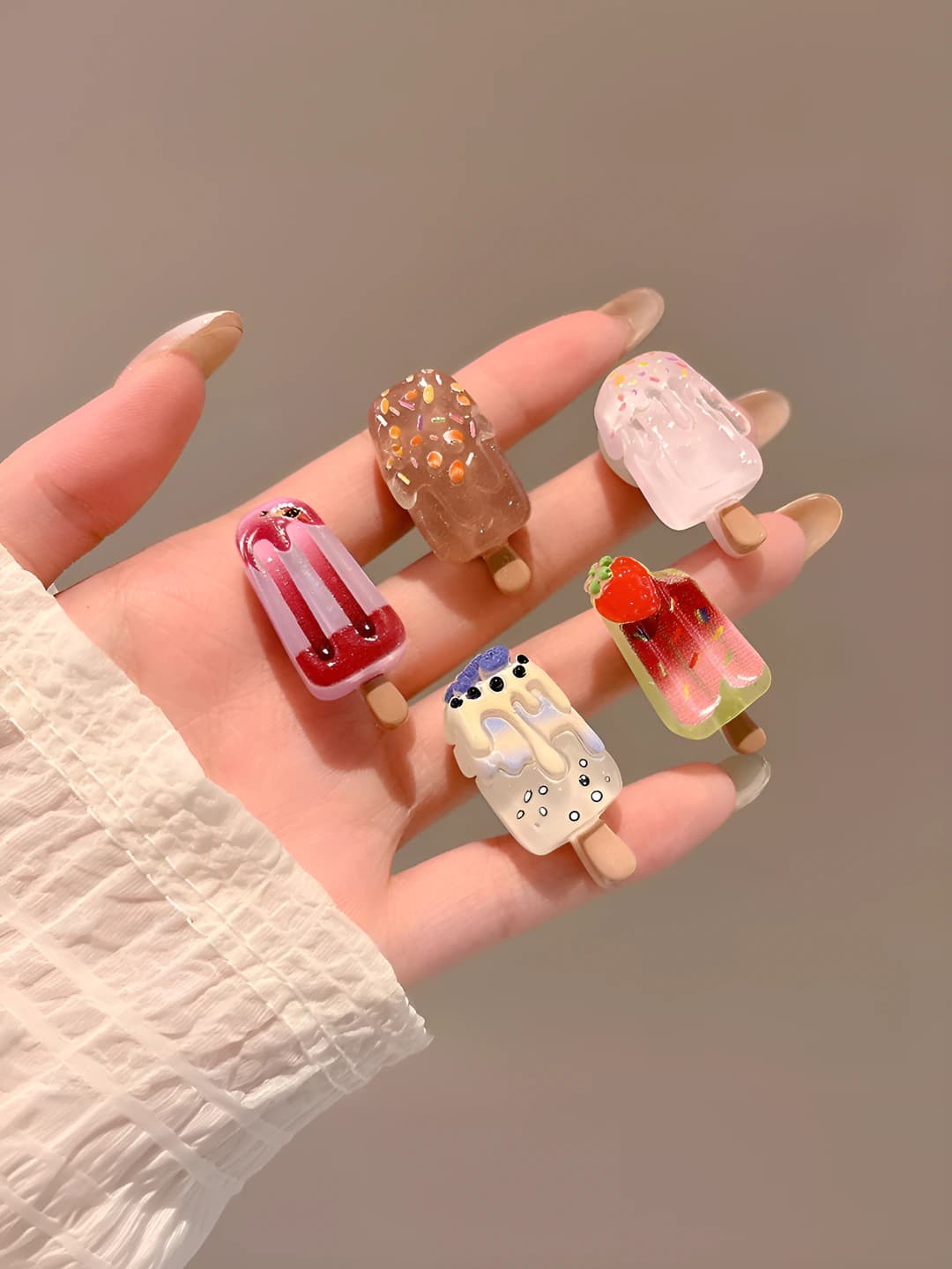 3# Popsicle shape, 5 pcs