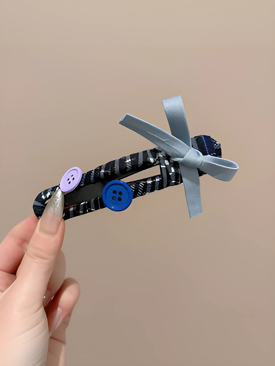 Blue bow 12 cm
