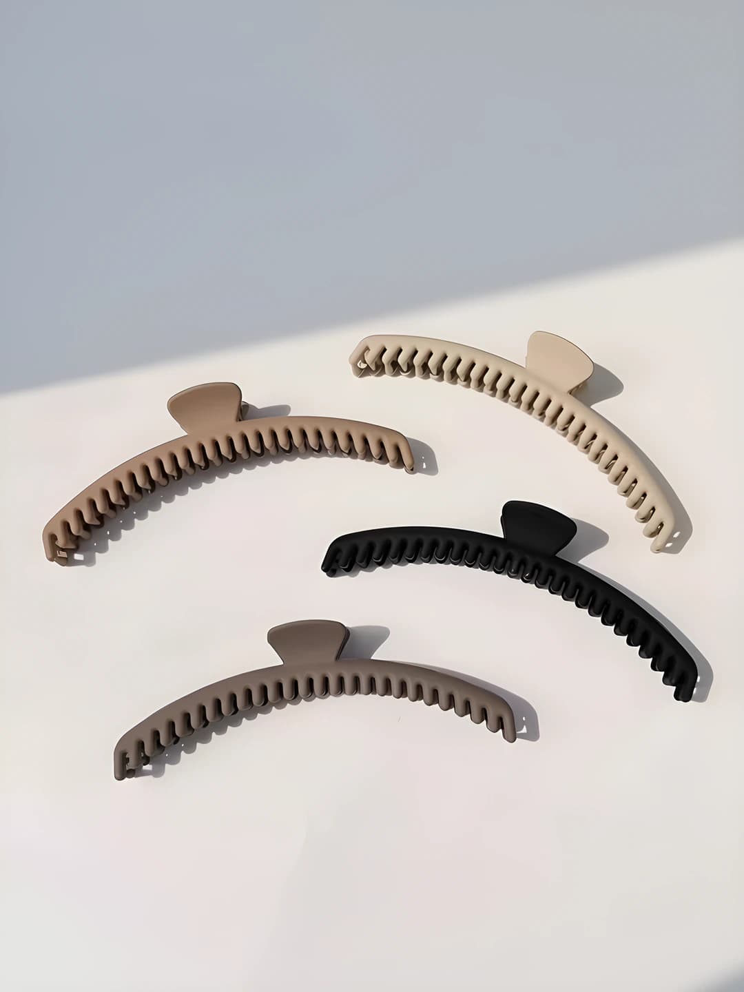 Women's hair clips and combs in Korean style: matte, fine-toothed, for hair up, handmade, casual style