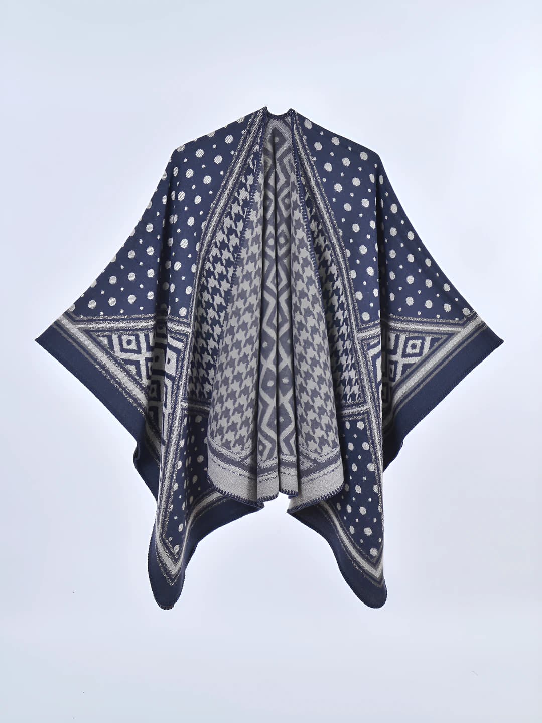 To'q ko'k houndstooth