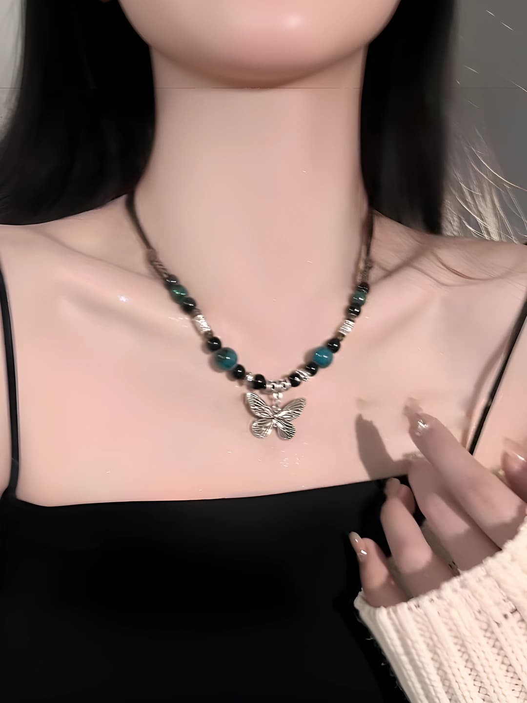 Кофе-синий керам. бабочка
